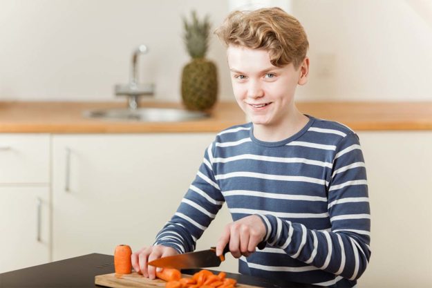 Food-and-Nutrition-Program boy at an autism food and nutrition program