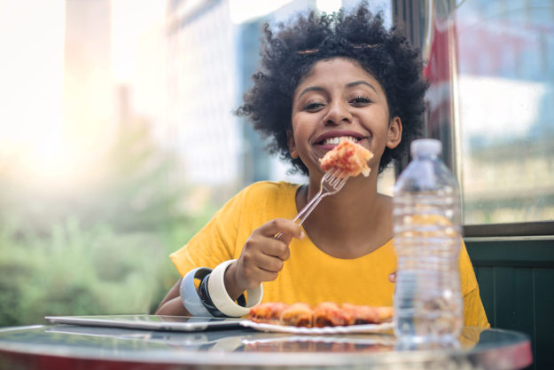 Ways to Make Mealtime Positive for an Autistic Child this girl smiles because she knows nutrition for autistic children is important