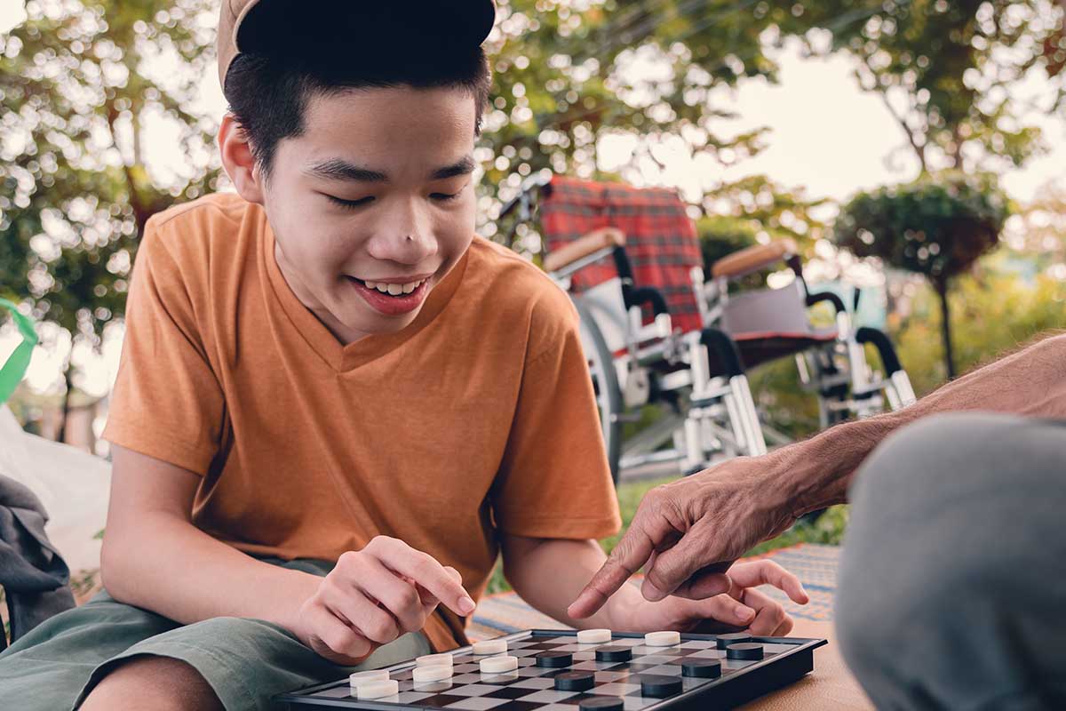Changing Routines for Teens With Autism teen plays chess