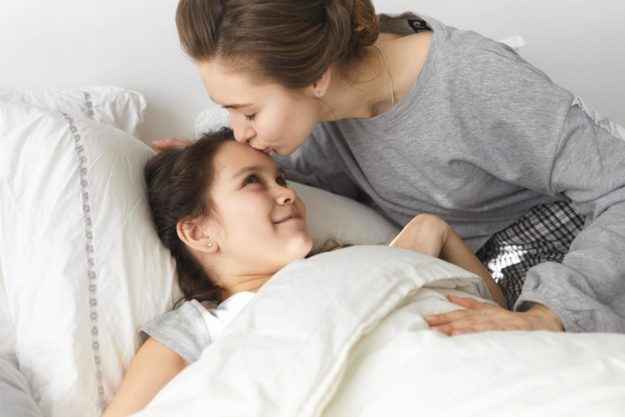 Managing Bedtime for Children With Autism mom and daughter
